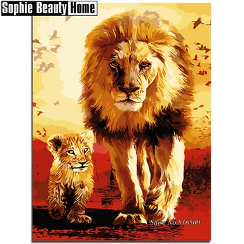 DIY 5D Diamond Mosaic Animal Lions Handmade Diamond Painting Cross Stitch Kits Rhinestones Diamond Embroidery Pattern 188081
DIY 5D Diamond Mosaic Animal Lions Handmade Diamond Painting Cross Stitch Kits Rhinestones Diamond Embroidery Pattern 188081