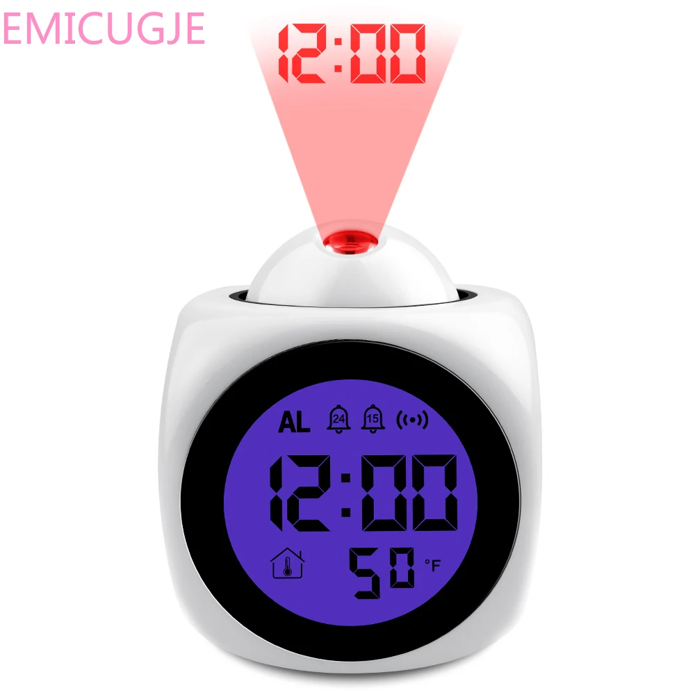 Electronic Desktop Alarm Clock Digital Table Clocks Snooze Function Fashion Modern Projection LED Clock
Electronic Desktop Alarm Clock Digital Table Clocks Snooze Function Fashion Modern Projection LED Clock