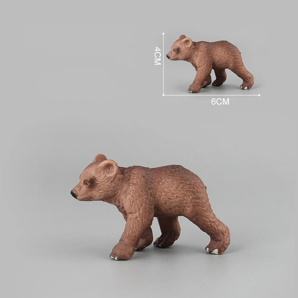 Mini Wild Life Bears Toys Children Kids Simulated Animal Action Figures Brown Bear Cute Toy Figures Home Decor Collection Lover
Mini Wild Life Bears Toys Children Kids Simulated Animal Action Figures Brown Bear Cute Toy Figures Home Decor Collection Lover