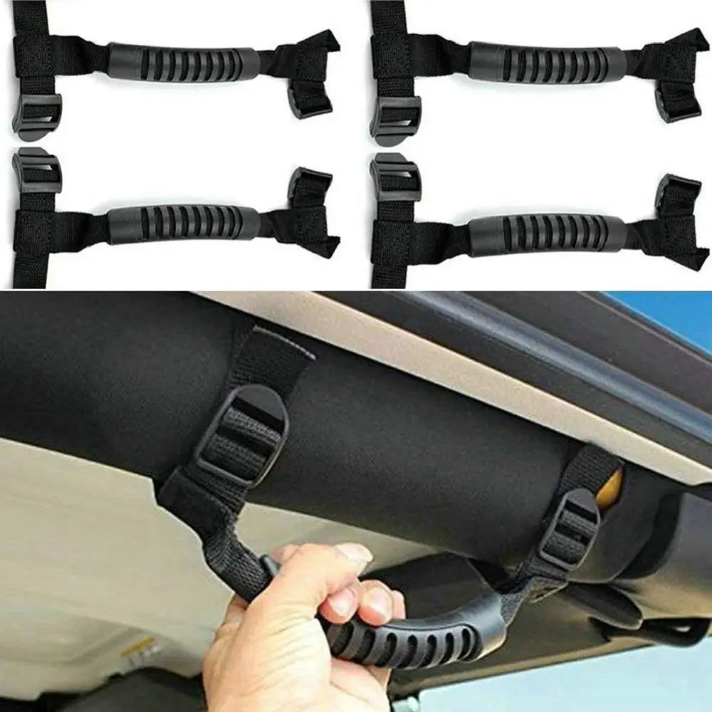 4pcs Universal Roll Bar Cages Grab Handle Hold For UTV Jeep Wrangler YJ TJ JK JKU car accessories Accesorios de coche Durable
4pcs Universal Roll Bar Cages Grab Handle Hold For UTV Jeep Wrangler YJ TJ JK JKU car accessories Accesorios de coche Durable