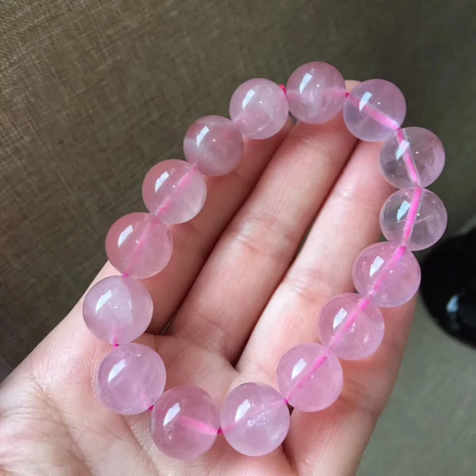 13.2mm Madagascar Natural Rose Quartz Bracelet Love Gift Women Gift Stretch Crystal Stretch Pink Round Beads Bracelet Jewelry
13.2mm Madagascar Natural Rose Quartz Bracelet Love Gift Women Gift Stretch Crystal Stretch Pink Round Beads Bracelet Jewelry