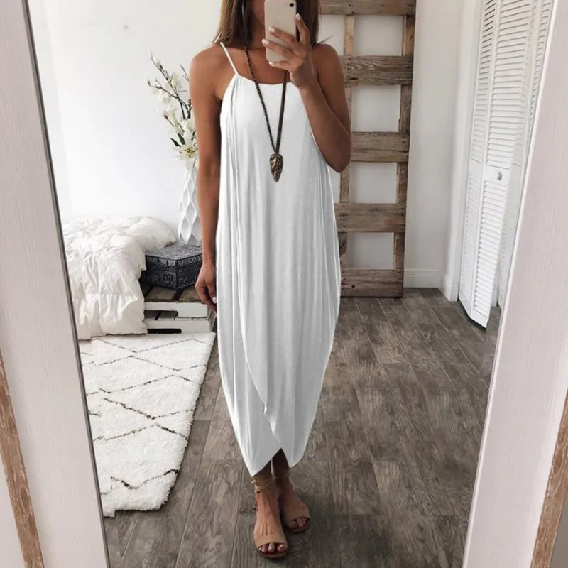 Women's Boho Summer Loose Straps Dress Milk Silk Elegant Holiday Casual Party Beach Dress Women's Maxi Dresses
Women's Boho Summer Loose Straps Dress Milk Silk Elegant Holiday Casual Party Beach Dress Women's Maxi Dresses