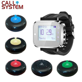 Wireless Call Bell System With Watch Pager Waterproof Button (1 watch+16 call button)
Wireless Call Bell System With Watch Pager Waterproof Button (1 watch+16 call button)