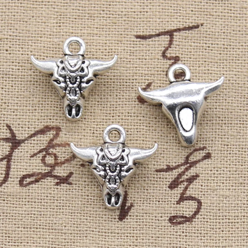 10pcs Charms skull bull ox star head 17x16x7mm Antique Silver Plated Pendants Making DIY Handmade Tibetan Silver Jewelry
10pcs Charms skull bull ox star head 17x16x7mm Antique Silver Plated Pendants Making DIY Handmade Tibetan Silver Jewelry