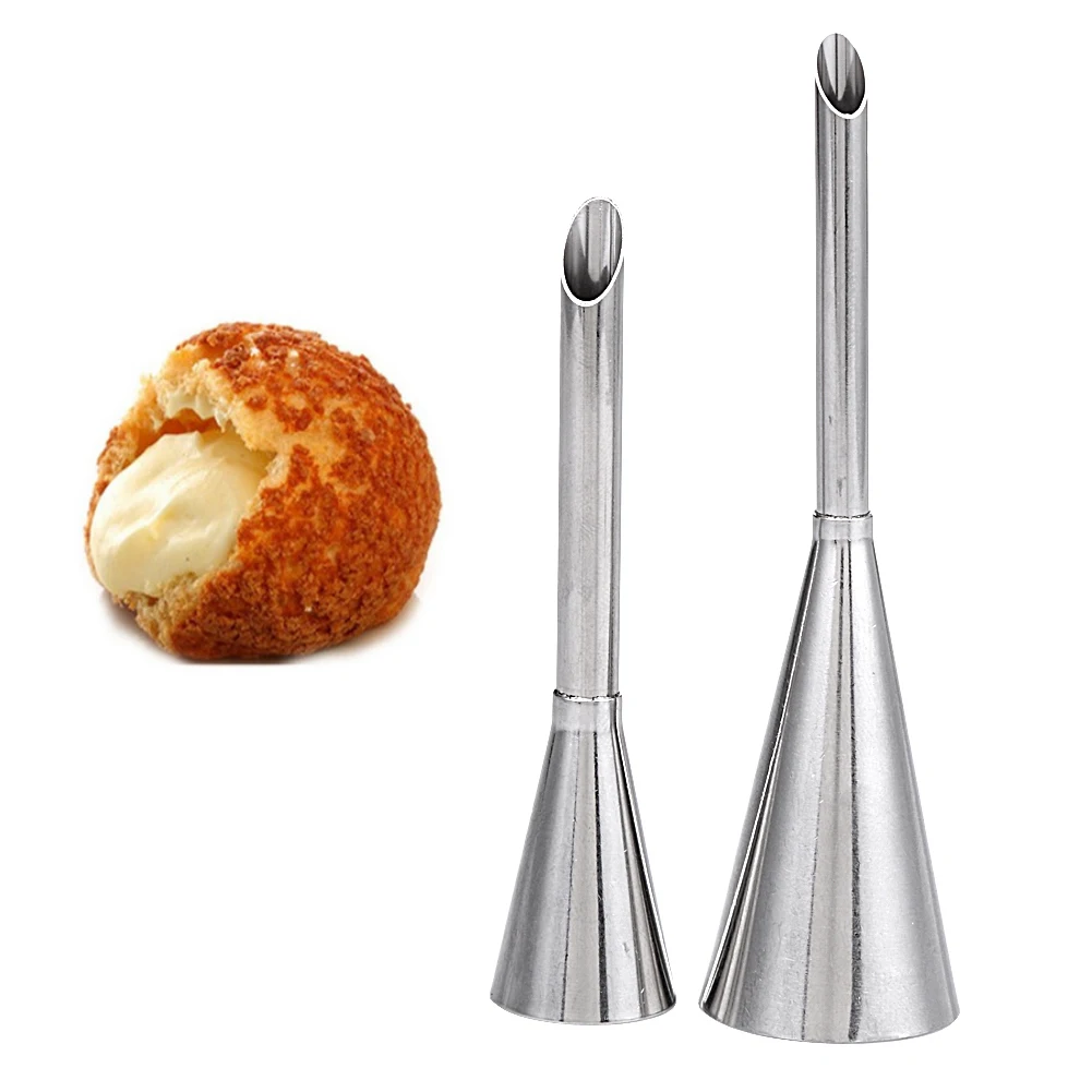 2 Pcs Nozzles Set Stainless Steel Cupcake Cake Decorating Tips For Puff Cream Pastry Piping Nozzles Cake Decorating Tool
2 Pcs Nozzles Set Stainless Steel Cupcake Cake Decorating Tips For Puff Cream Pastry Piping Nozzles Cake Decorating Tool