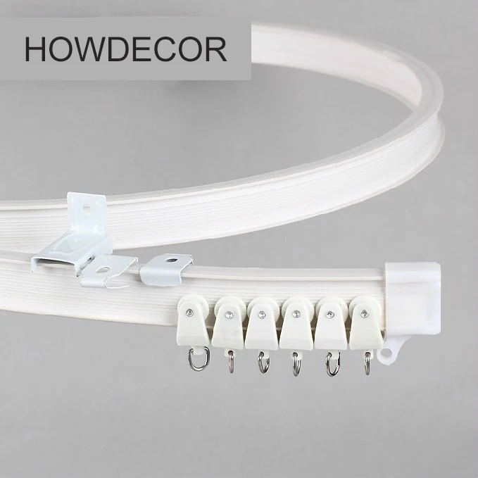 Curtain rail White Modern style Visible Track Nano Silencer Curtains accessories Plastic Bendable Curtain track
Curtain rail White Modern style Visible Track Nano Silencer Curtains accessories Plastic Bendable Curtain track