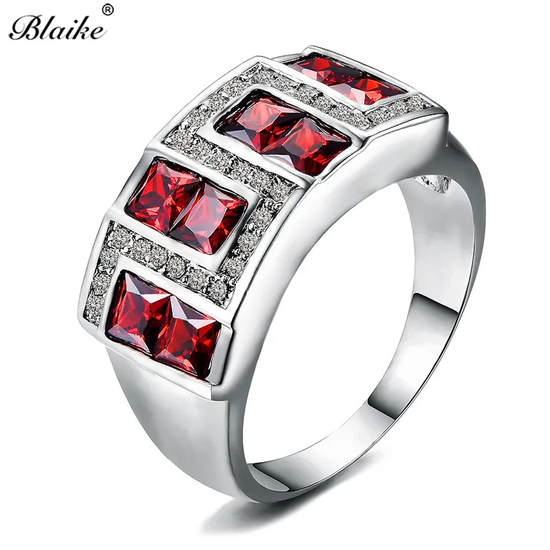 Blaike Big Red Square Cubic Zirconia Finger Rings For Women Men 925 Sterling Silver Filled Wide Birthday Jewelry Wedding Bands
Blaike Big Red Square Cubic Zirconia Finger Rings For Women Men 925 Sterling Silver Filled Wide Birthday Jewelry Wedding Bands