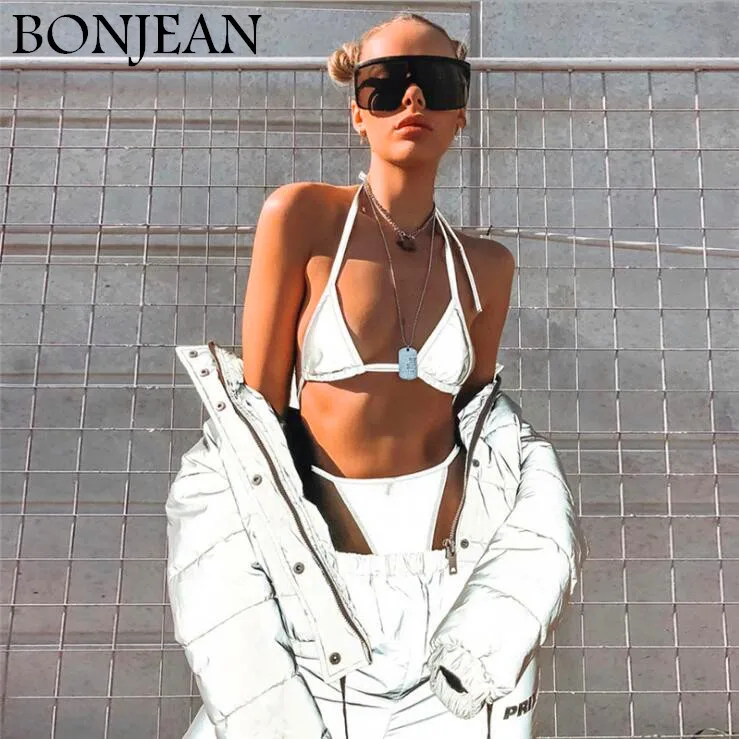 flash reflective Bralette crop tank top 2019 sexy women streetwear adjustable strap camis suit T-back night club tracksuit
flash reflective Bralette crop tank top 2019 sexy women streetwear adjustable strap camis suit T-back night club tracksuit