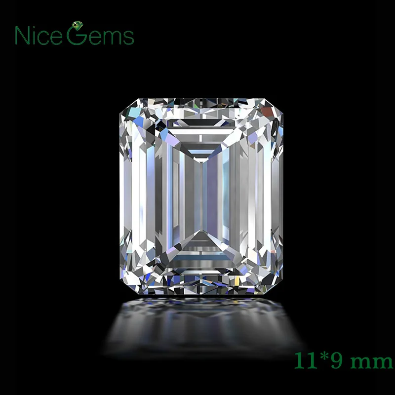 NiceGems 4.93CTW Emerald Cut Moissanite Gemstone 11*9mm EF Color Loose Stone Lab created Moissanits For Rings Jewelry Making
NiceGems 4.93CTW Emerald Cut Moissanite Gemstone 11*9mm EF Color Loose Stone Lab created Moissanits For Rings Jewelry Making