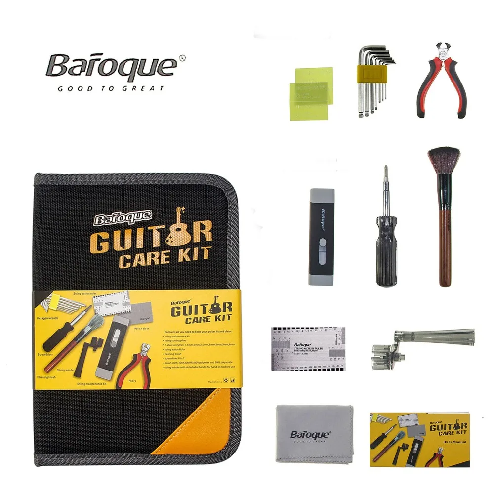 Baroque Guitar Repair Kit Maintenance Cleaning Tool Kit Luthier Tools Set String Organizer Ruler Gauge Measuring Tool for Guitar
Baroque Guitar Repair Kit Maintenance Cleaning Tool Kit Luthier Tools Set String Organizer Ruler Gauge Measuring Tool for Guitar