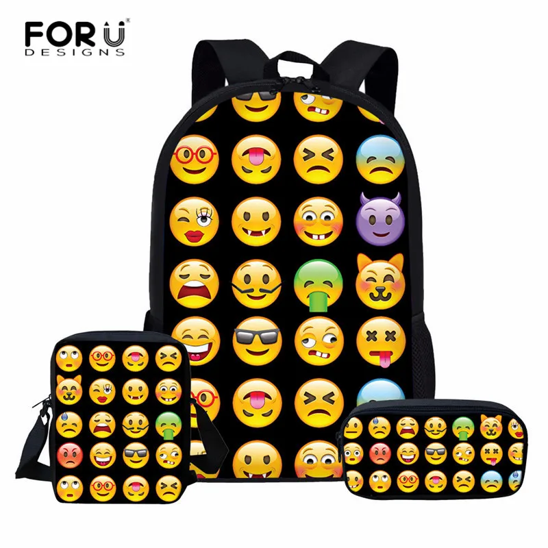 FORUDESIGNS Girls School Bags Funny Emoji Printing Casual Shoulder Daypack Students Preppy Schoolbag Set Kids Book Bag Mochila
FORUDESIGNS Girls School Bags Funny Emoji Printing Casual Shoulder Daypack Students Preppy Schoolbag Set Kids Book Bag Mochila