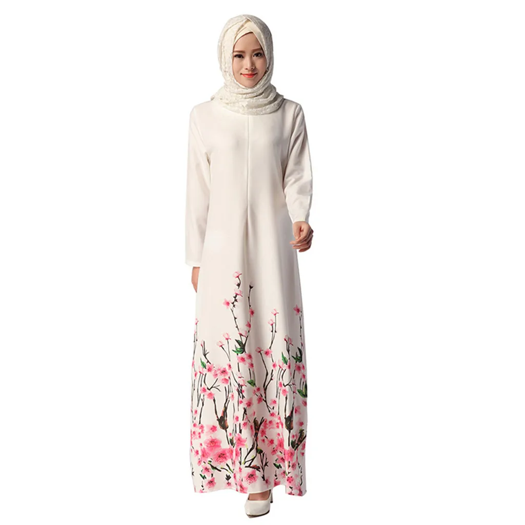 long abaya dress Casual Muslim dress women Small Floral Trumpet Sleeve Embroidery Lady Elegant Swing Dress T416
long abaya dress Casual Muslim dress women Small Floral Trumpet Sleeve Embroidery Lady Elegant Swing Dress T416