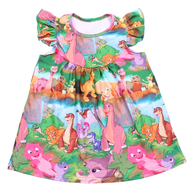 Nice Color Round Neck Kids Clothings Cartoon Dinosaur World Printed Girls Pearl Dress Children Milk Silk One-piece Dresses
Nice Color Round Neck Kids Clothings Cartoon Dinosaur World Printed Girls Pearl Dress Children Milk Silk One-piece Dresses