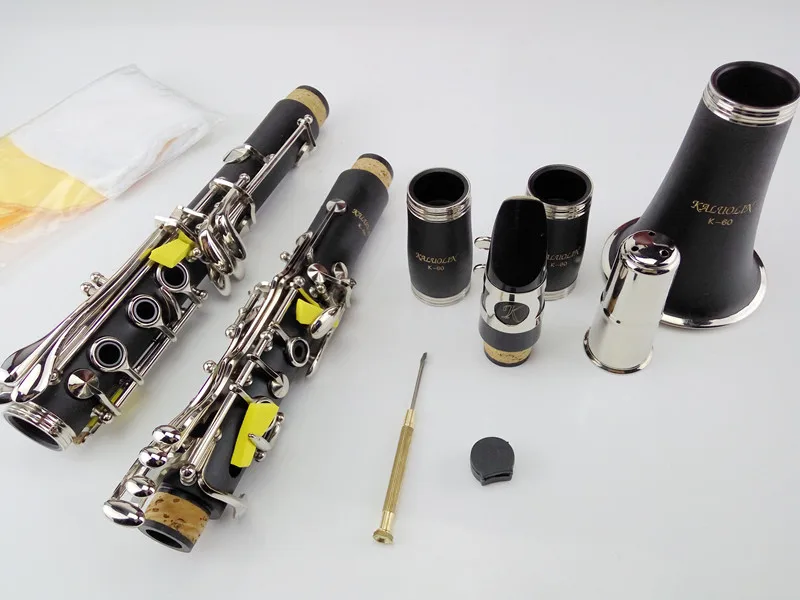2018 New Clarinet instrument 17 key kaluolin black wind instrument B flat High quality clarinet copper nickel key Free shipping
2018 New Clarinet instrument 17 key kaluolin black wind instrument B flat High quality clarinet copper nickel key Free shipping