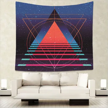 

Fashion geometric totem Indian tapestry hippie mandala wall hanging Bohemian bedspread dorm decor tapestries 130x150cm mat GA16