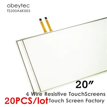 20PCS! Obeytec 20" Four-wire touch screen panel, Resistive touch screen kit, AA size 433*236 mm, TS200A4K003
20PCS! Obeytec 20" Four-wire touch screen panel, Resistive touch screen kit, AA size 433*236 mm, TS200A4K003