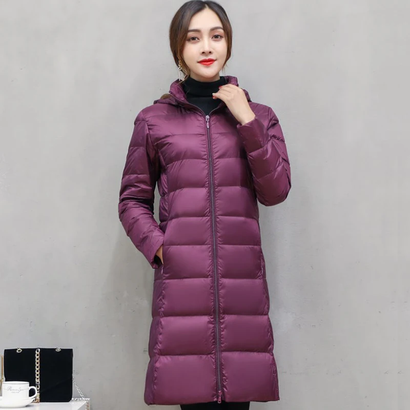 Womens Autumn Winter Hooded Jackets Warm Duck Down Detachable Hat Lightweight 2019 Fashion Female Slim Long Coats Plus 3XL 4XL
Womens Autumn Winter Hooded Jackets Warm Duck Down Detachable Hat Lightweight 2019 Fashion Female Slim Long Coats Plus 3XL 4XL