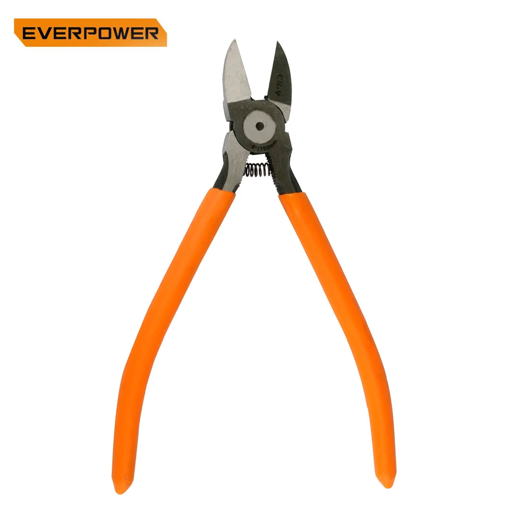 Everpower Electrician 6-Inch CR-V Wire Cutter Steel Diagonal Cutting Pliers with Spring Loaded for Cable Ties Plastic Parts | Инструменты