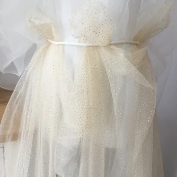 5 Yards Exquisite Soft Champagne Tulle With Gold Dotted Glitter for Bridal Veils, Birdcage, Flowers, Wedding Bouquet, Tutu
5 Yards Exquisite Soft Champagne Tulle With Gold Dotted Glitter for Bridal Veils, Birdcage, Flowers, Wedding Bouquet, Tutu