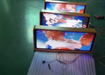 P5 960*320mm LED Taxi Top Media Billboard Double Side Taxi LED Display led taxi roof sign
P5 960*320mm LED Taxi Top Media Billboard Double Side Taxi LED Display led taxi roof sign