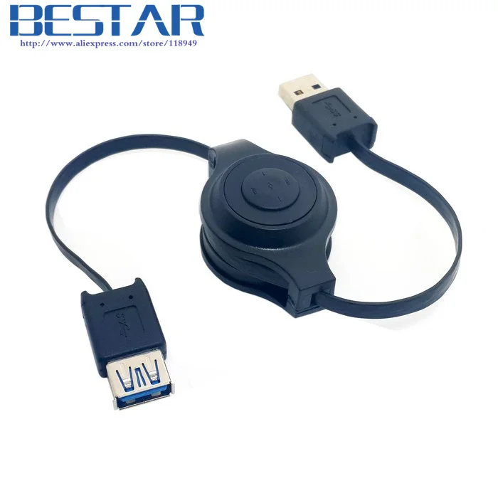USB3.0 USB 3.0 Standard A Type Male to Female Retractable Flat Slim Extension Cable 100cm 1m 3ft
USB3.0 USB 3.0 Standard A Type Male to Female Retractable Flat Slim Extension Cable 100cm 1m 3ft