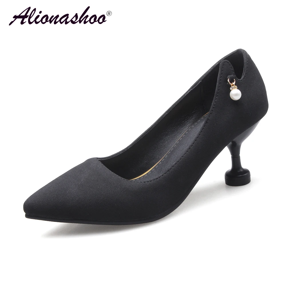 Pearl Shoes For Women Spring Pointed Toe High Heel Shoes Elegant Black PU Leather Thin Heel Pumps For Ladies Dress Women Shoes
Pearl Shoes For Women Spring Pointed Toe High Heel Shoes Elegant Black PU Leather Thin Heel Pumps For Ladies Dress Women Shoes
