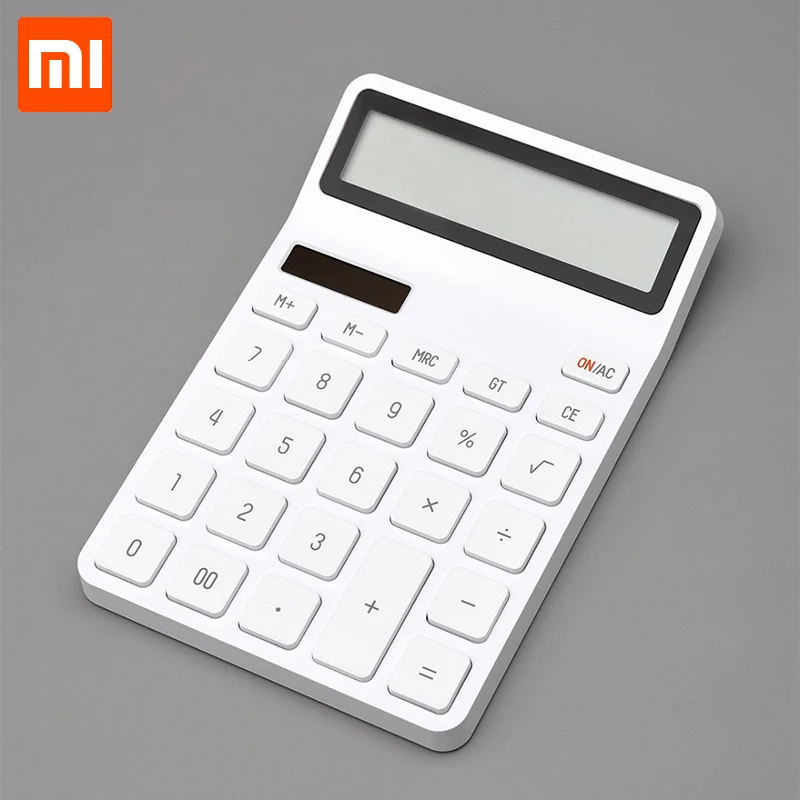 Xiaomi Mijia LEMO Desktop Calculator photoelectric dual drive 12 number display automatic shutdown calculator for office finance
Xiaomi Mijia LEMO Desktop Calculator photoelectric dual drive 12 number display automatic shutdown calculator for office finance