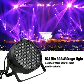 54LEDs RGBW LED Light Bright DMX Lighting Projector Lights Voice Activated DJ Stage Light For Party Show Disco Holiday Party
54LEDs RGBW LED Light Bright DMX Lighting Projector Lights Voice Activated DJ Stage Light For Party Show Disco Holiday Party