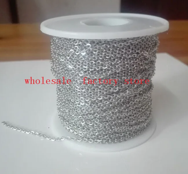 Lot of 100meter/Roll Strong 2.3mm wide Stainless Steel joint Oval Chain Jewelry Finding Chain Jewelry marking DIY New
Lot of 100meter/Roll Strong 2.3mm wide Stainless Steel joint Oval Chain Jewelry Finding Chain Jewelry marking DIY New