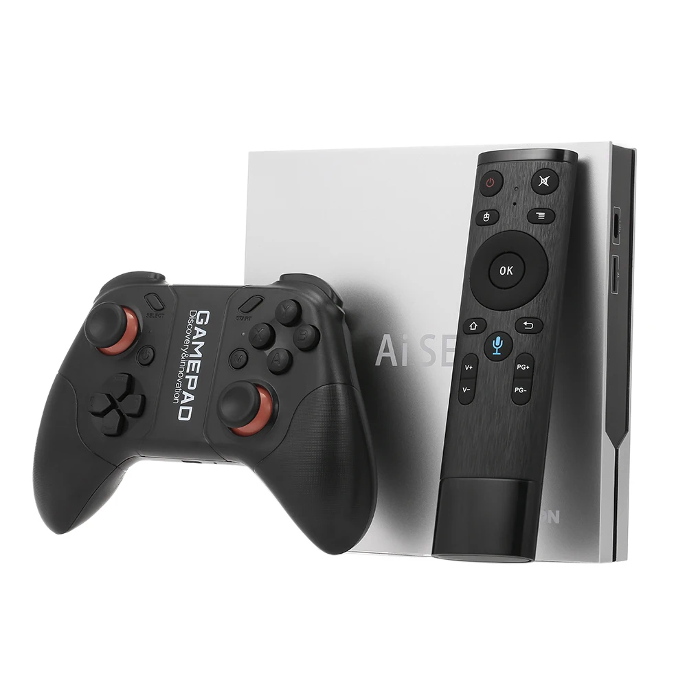 Ai SE Android 7.1 Smart Game TV Box RK3399 DDR4 4G64G 4K TV BOX Multimedia Video Player w/Gamepad 5G2.4G WiFi RJ45 USB3.0 Type-C
Ai SE Android 7.1 Smart Game TV Box RK3399 DDR4 4G64G 4K TV BOX Multimedia Video Player w/Gamepad 5G2.4G WiFi RJ45 USB3.0 Type-C