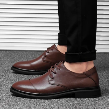 Rommedal men's genuine leather formal shoes flat lace up British oxford male shoes wedding business gentlemen footwear wholesale
Rommedal men's genuine leather formal shoes flat lace up British oxford male shoes wedding business gentlemen footwear wholesale