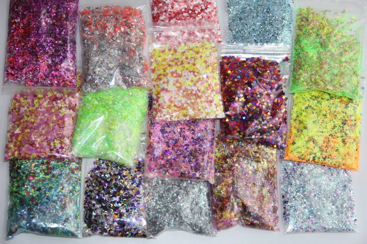 10 grams Holographic & NEON Solvent Resistant Glitter Mixed Shape Set for Nail Polish Making,Nail Art Glitter Crafts
10 grams Holographic & NEON Solvent Resistant Glitter Mixed Shape Set for Nail Polish Making,Nail Art Glitter Crafts