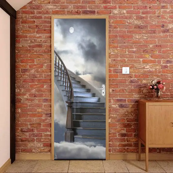3D Celestial Staircase Passageway Door Mural Wallpaper mural Wall Print Decal Wall Deco Wall Mural Photo self adhesive door wrap
3D Celestial Staircase Passageway Door Mural Wallpaper mural Wall Print Decal Wall Deco Wall Mural Photo self adhesive door wrap