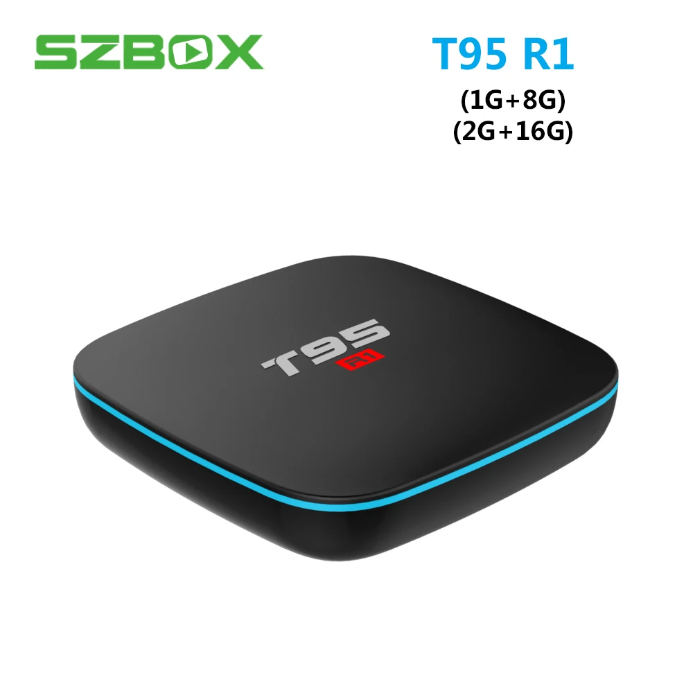 

T95 R1 Android 7.1 TV BOX 2GB RAM 16GB ROM Amlogic S905W Quad Core 2.4GHz WiFi Media Player H.265 4K HD Smart Set Top Box PK X96