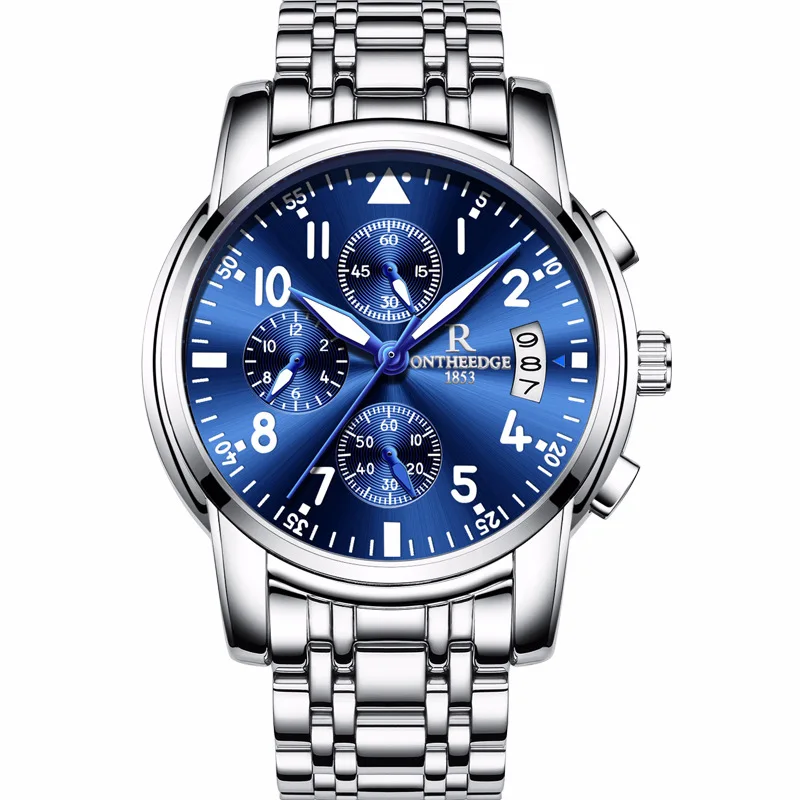 ontheedge brand mens wristwatches quartz stainless steel luxury man watches waterproof calendar Chronograph business male clocks
ontheedge brand mens wristwatches quartz stainless steel luxury man watches waterproof calendar Chronograph business male clocks