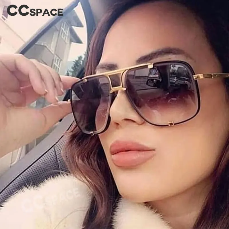 CCSPACE 45505 Metal Square Sunglasses Men Women Gradient Lenses Brand Glasses Designer Fashion Male Female Shades
CCSPACE 45505 Metal Square Sunglasses Men Women Gradient Lenses Brand Glasses Designer Fashion Male Female Shades