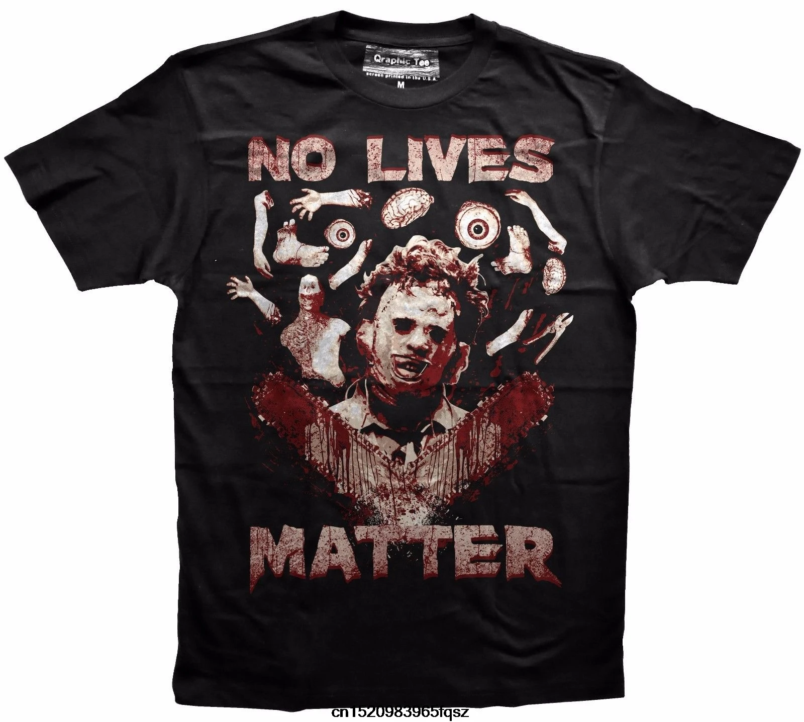 High Quality T Shirt Short No Lives Matter Leatherface t-shirt, Horror t-shirt, scary movie t shirt Summer For Men
High Quality T Shirt Short No Lives Matter Leatherface t-shirt, Horror t-shirt, scary movie t shirt Summer For Men