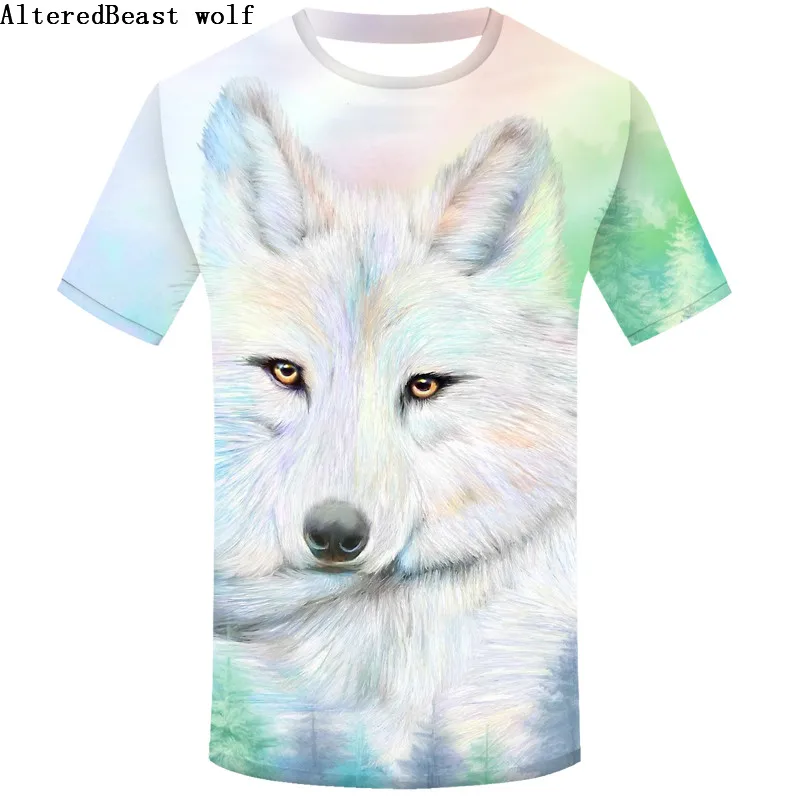 2019 3D t shirt men summer new arrvial 3D funny white wolf men's T-shirt extended plus size 3XL homme men top tees
2019 3D t shirt men summer new arrvial 3D funny white wolf men's T-shirt extended plus size 3XL homme men top tees