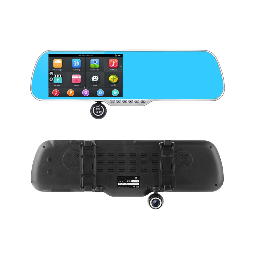 HD Dual Carmera Car DVR with Rearview Mirror Monitor GPS FM Transmitter Android 4.4 Dual Core 1G DDR3 8G Flash 1080P
HD Dual Carmera Car DVR with Rearview Mirror Monitor GPS FM Transmitter Android 4.4 Dual Core 1G DDR3 8G Flash 1080P