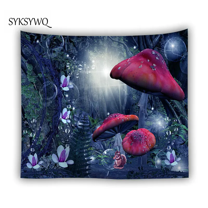 forest animal squirrel tapestry Psychedelic mushroom wall carpet home decoration flower wall cloth
forest animal squirrel tapestry Psychedelic mushroom wall carpet home decoration flower wall cloth