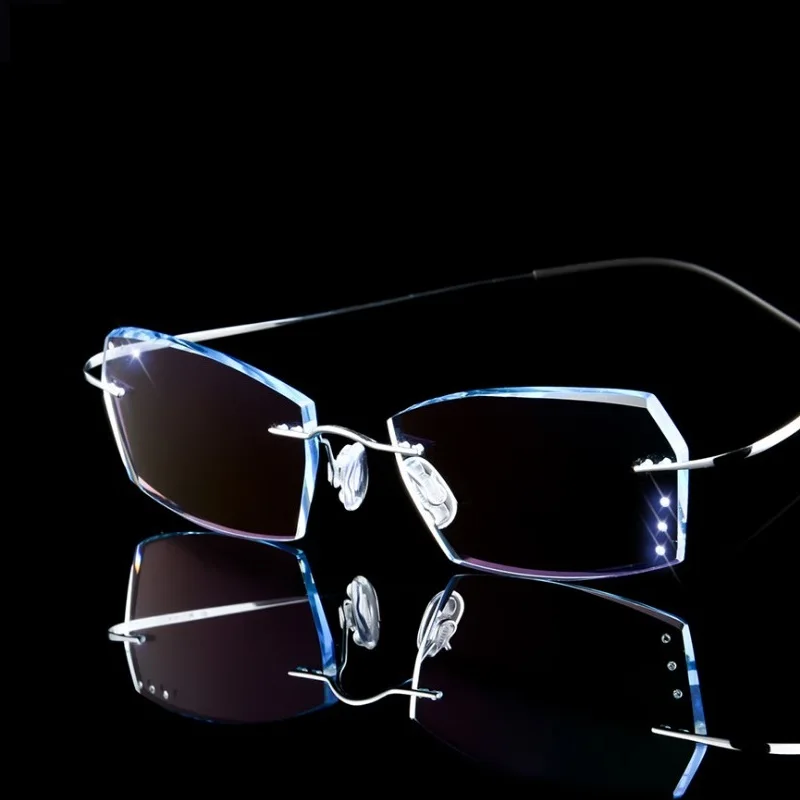 Width-144 Installed prescription glasses titanium men gradient color diamond-trimmed MR-8 lens finished big face glasses eyewear
Width-144 Installed prescription glasses titanium men gradient color diamond-trimmed MR-8 lens finished big face glasses eyewear