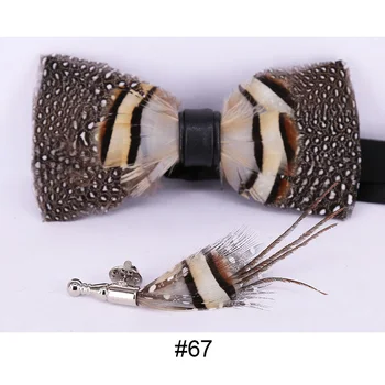 Unique Men Natural Bird Feather Bowtie Set Personality Butterfly Bow Ties with Pocket Brooch Pin for Masquerade
Unique Men Natural Bird Feather Bowtie Set Personality Butterfly Bow Ties with Pocket Brooch Pin for Masquerade