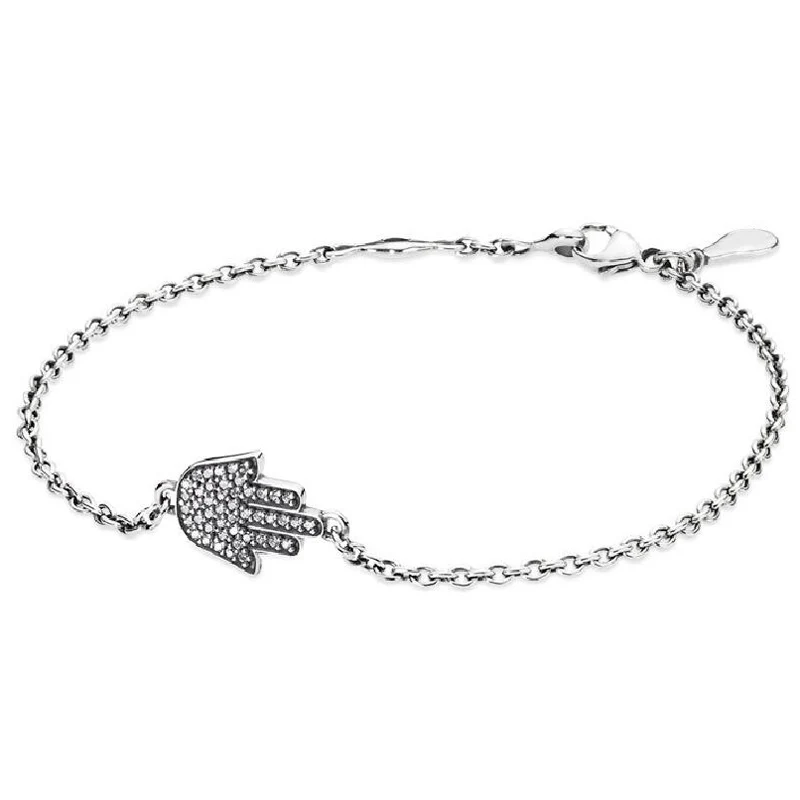 New 925 Sterling Silver Bracelet Symbol of Protection With Crystal Chain Link Bracelet Bangle Fit Women Bead Charm Diy Jewelry
New 925 Sterling Silver Bracelet Symbol of Protection With Crystal Chain Link Bracelet Bangle Fit Women Bead Charm Diy Jewelry