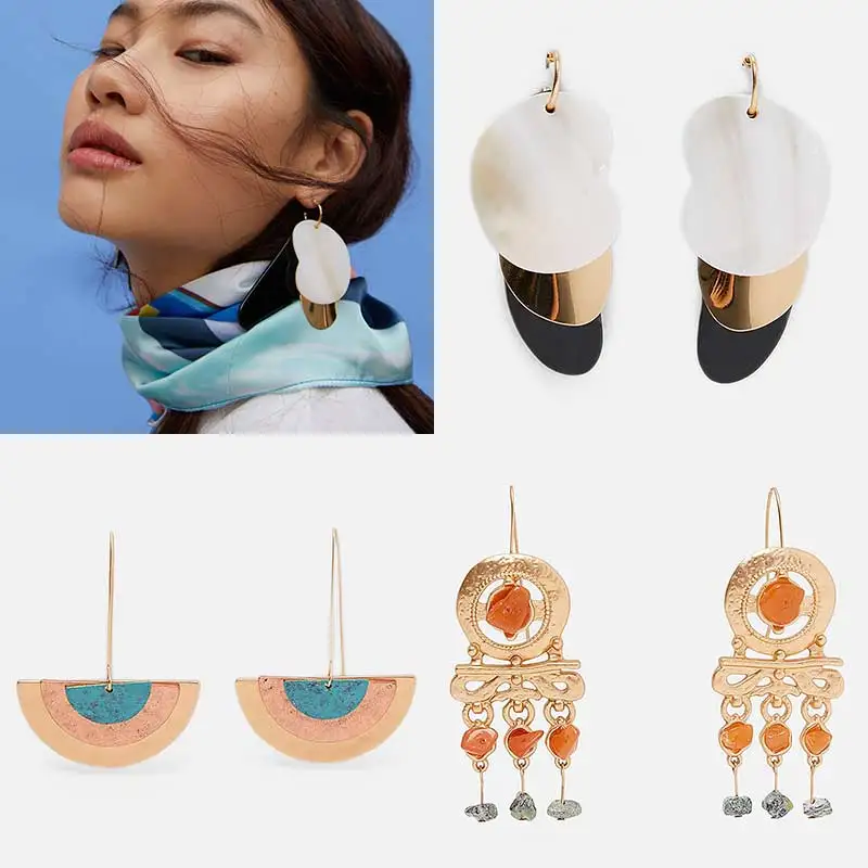 Dvacaman ZA Big Statement Earrings Women Trendy Girls Spain Lady Jewelry Bohemian Maxi Metal Hanging Earrings Jewelry Wholesale
Dvacaman ZA Big Statement Earrings Women Trendy Girls Spain Lady Jewelry Bohemian Maxi Metal Hanging Earrings Jewelry Wholesale