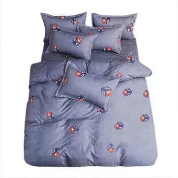 4pcs Bedding Set Simple Printing Quilt Duvet Cover Bed Sheet Pillowcase Full Double Queen King with Zipper
4pcs Bedding Set Simple Printing Quilt Duvet Cover Bed Sheet Pillowcase Full Double Queen King with Zipper