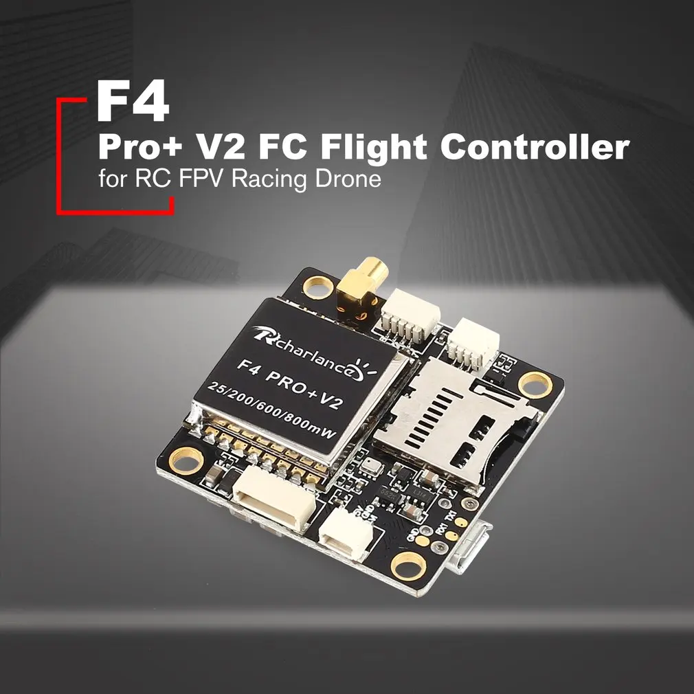 

Rcharlance F4 Pro+ V2 FC Flight Controller with 5V 3A BEC Betaflight OSD Barometer Transmitter for RC FPV Racing Drone