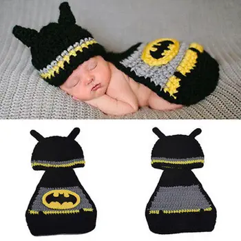 Newborn Batman Baby Girl Boy Knit Crochet Clothes Photo Costume Photography Prop Baby headband for children's gift
Newborn Batman Baby Girl Boy Knit Crochet Clothes Photo Costume Photography Prop Baby headband for children's gift