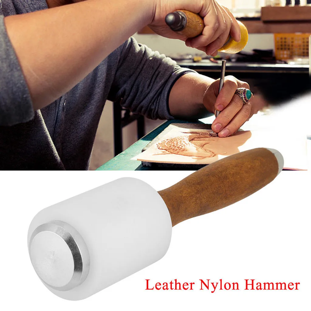 HOT selling Leather Craft Hammer Carving Tool Nylon Handle Cowhide Mallet Stainless steel Carving Tool
HOT selling Leather Craft Hammer Carving Tool Nylon Handle Cowhide Mallet Stainless steel Carving Tool