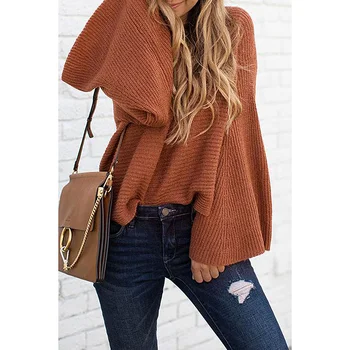 2019 Sweater Women Knit Shirt Bell Sleeve Strapless Sweater Female Long Sleeve Solid Color V Neck Sweater SJ3163Y
2019 Sweater Women Knit Shirt Bell Sleeve Strapless Sweater Female Long Sleeve Solid Color V Neck Sweater SJ3163Y