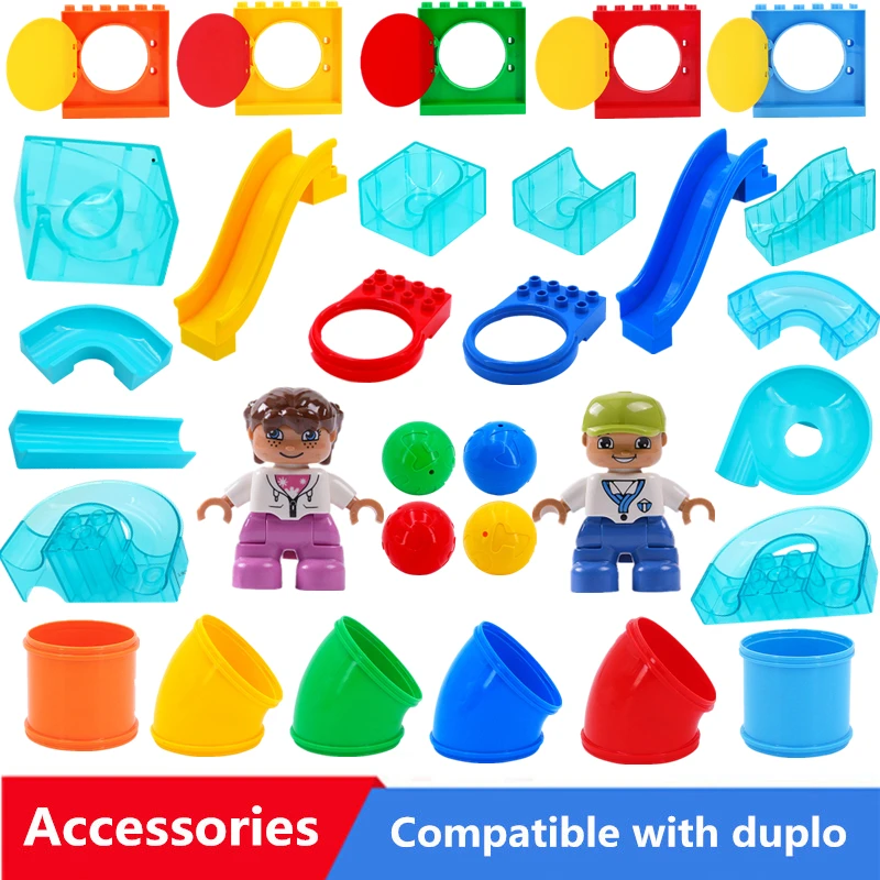 Diy Big Size Building Blocks Accessories Dolls Balls Slides And Tube Compatible With Duploed Toys For Children Kids Gifts
Diy Big Size Building Blocks Accessories Dolls Balls Slides And Tube Compatible With Duploed Toys For Children Kids Gifts